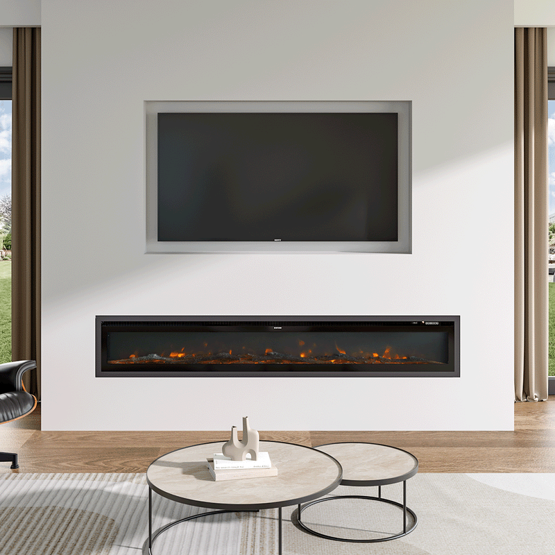 media wall fireplace