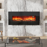 50 Inch Wall Mounted Electric Fireplace with Remote