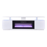 70-Inch Electric Fireplace TV Stand | 12 Flame Colours & Remote Control