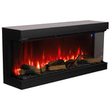 3-Sided Built-in Electric Fireplace