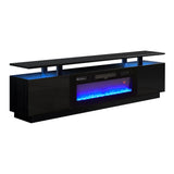 70-Inch Electric Fireplace TV Stand | 12 Flame Colours & Remote Control