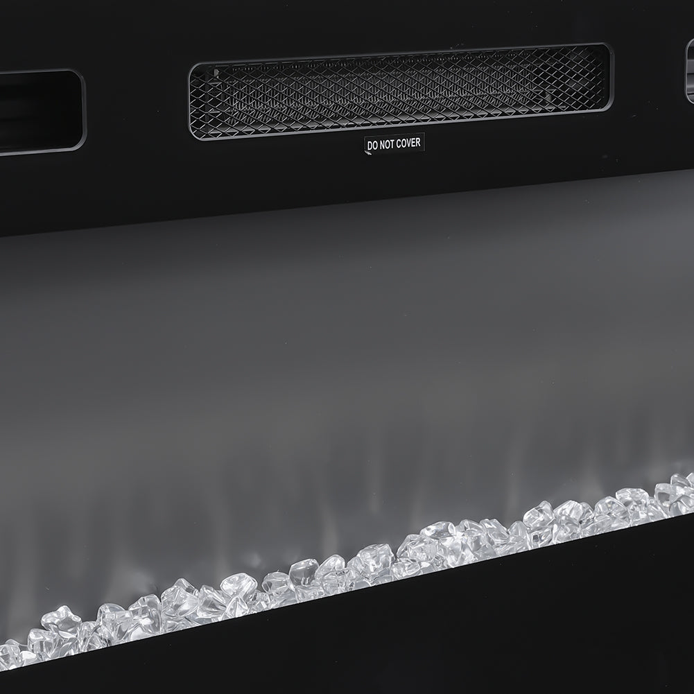 Modern Large TV Unit with Fireplace and Storage