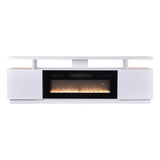 70-Inch Electric Fireplace TV Stand | 12 Flame Colours & Remote Control